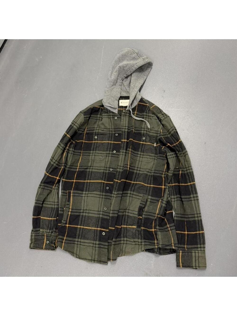 RVCA Women's Green and Khaki Hoody